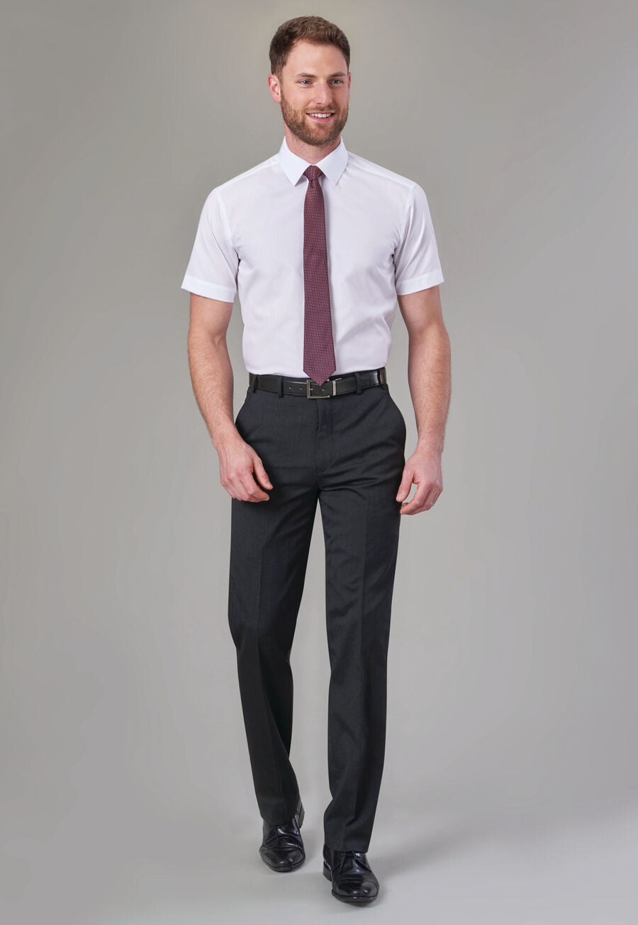 aldwych tailored fit trouser - navy plain