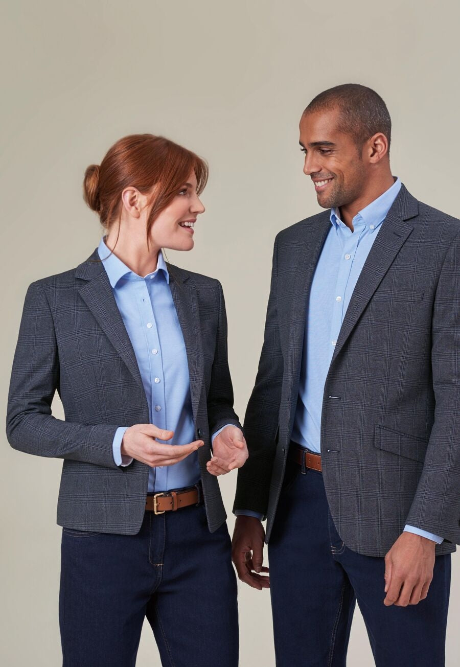 alegra slim fit jacket - navy check