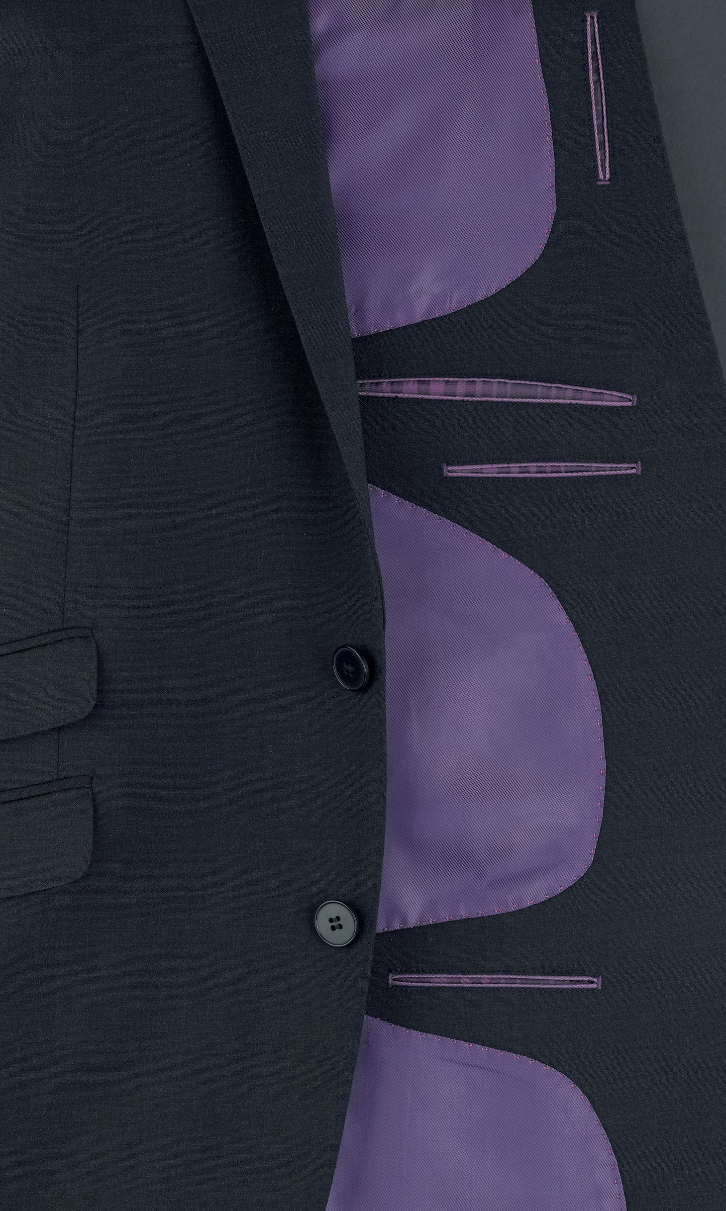 cassino slim fit jacket - navy check