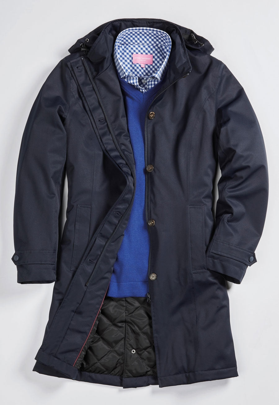 washington raincoat - navy