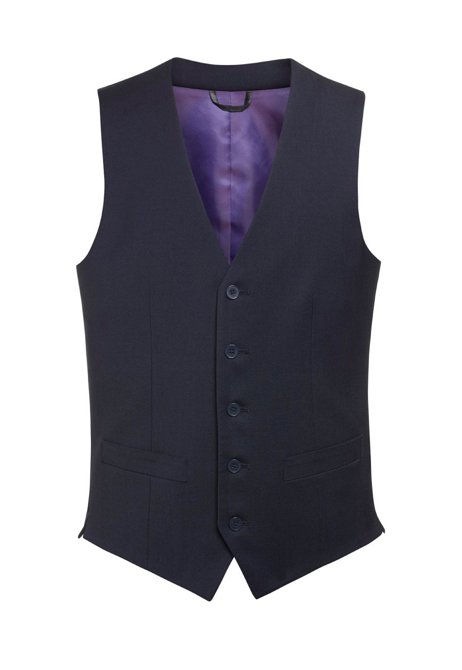 busso waistcoat - navy
