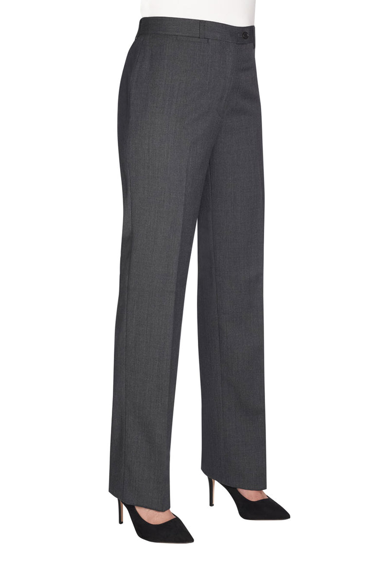 Grosvenor Straight Leg Trouser - Mid Grey