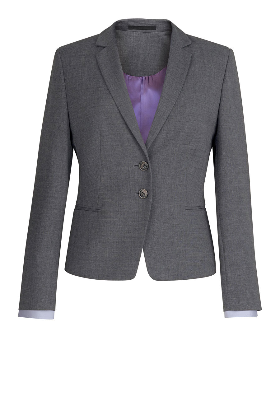 calvi slim fit jacket - light grey