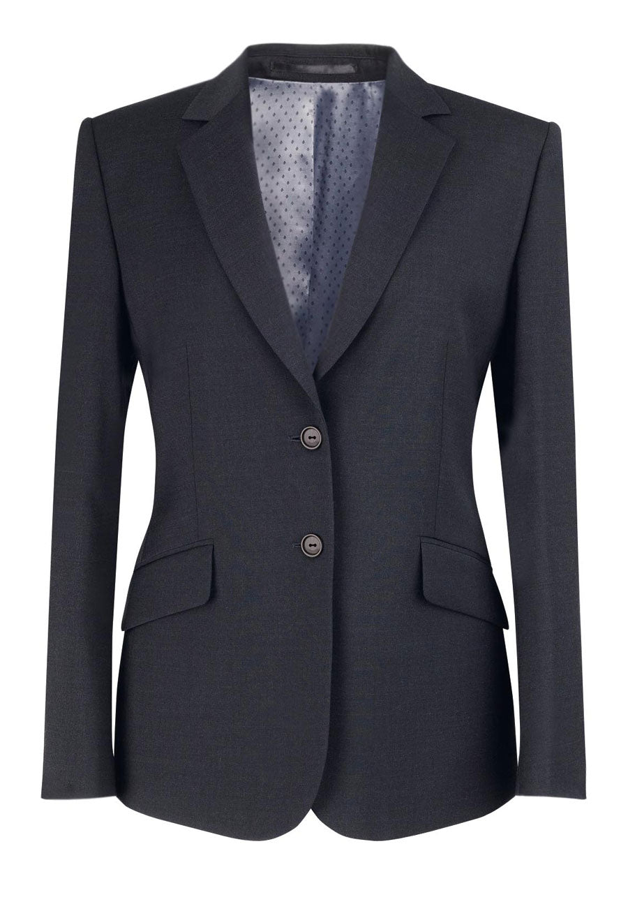 hebe classic fit jacket - charcoal