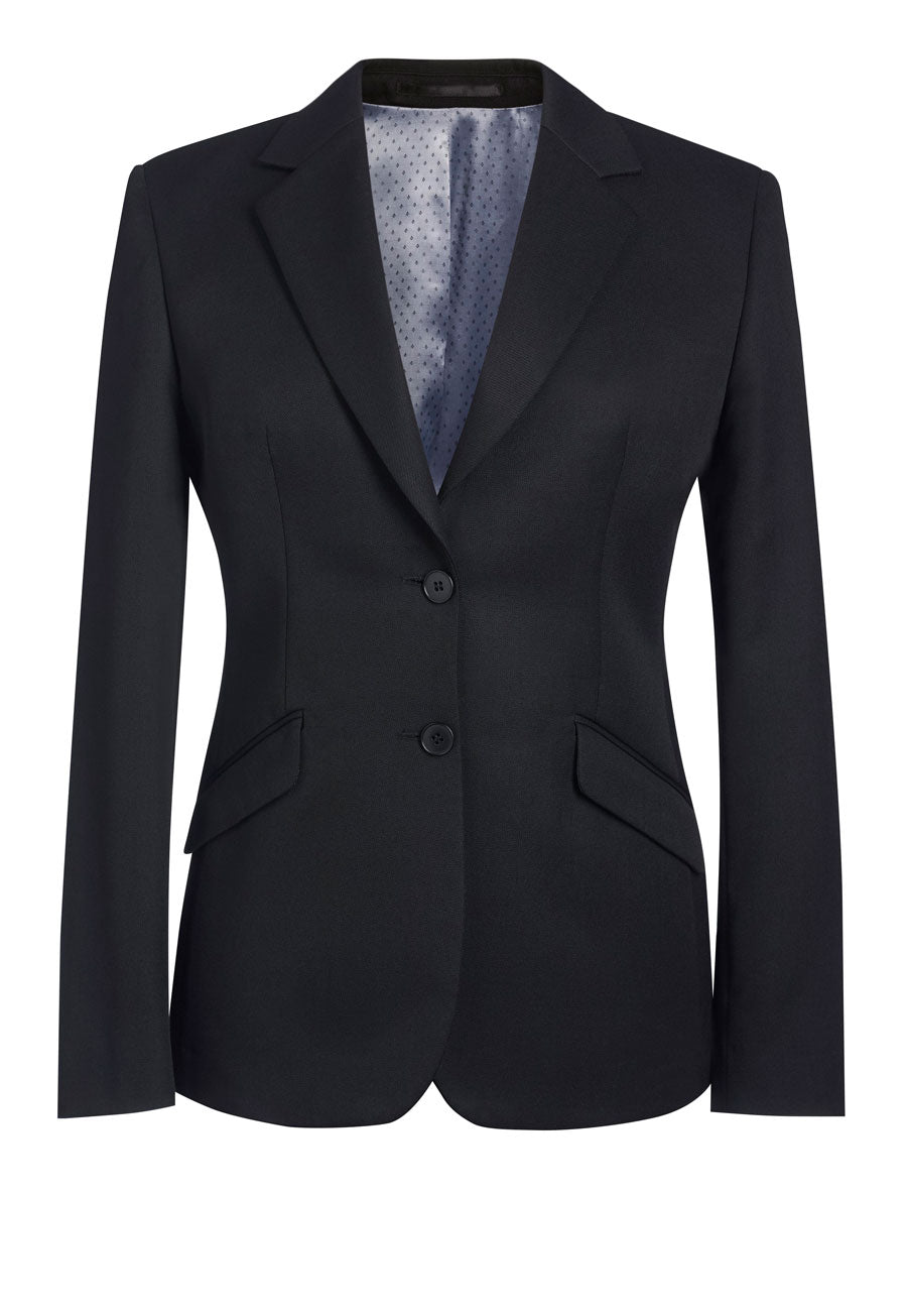 hebe classic fit jacket - black