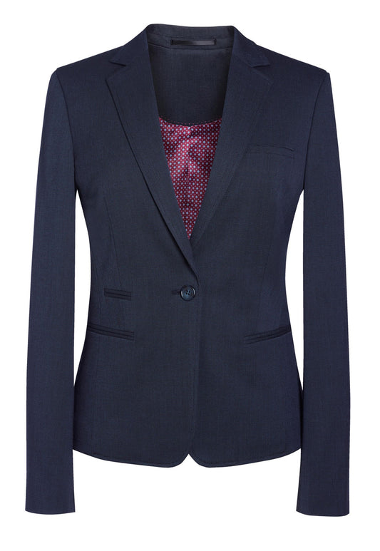 Ariel Slim Fit Jacket - Navy P/Dot