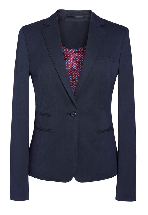 Ariel Slim Fit Jacket - Navy P/Dot