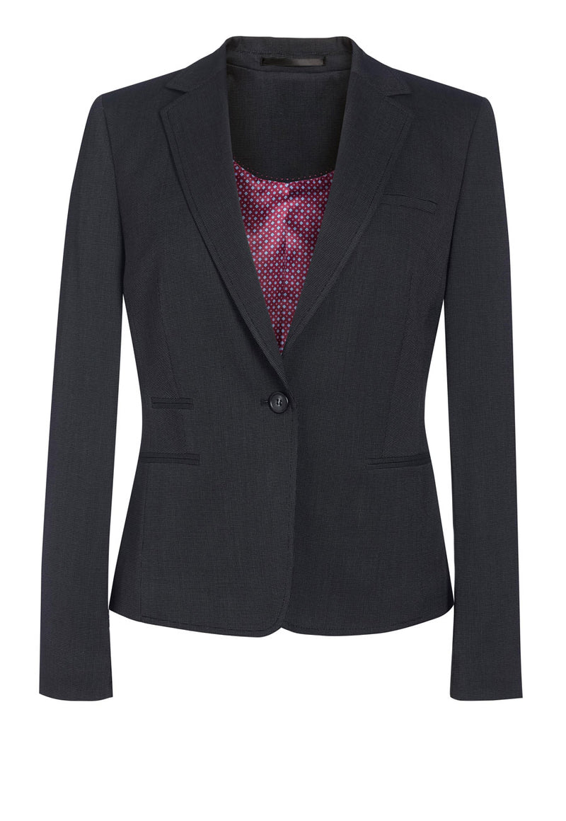 Ariel Slim Fit Jacket - Char P/Dot
