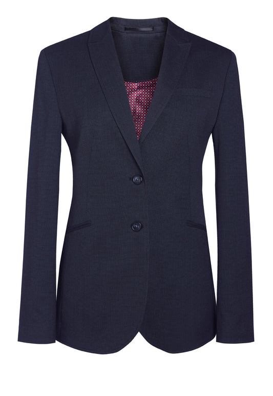 Cordelia Tailored Fit Jacket - Navy P/Dot