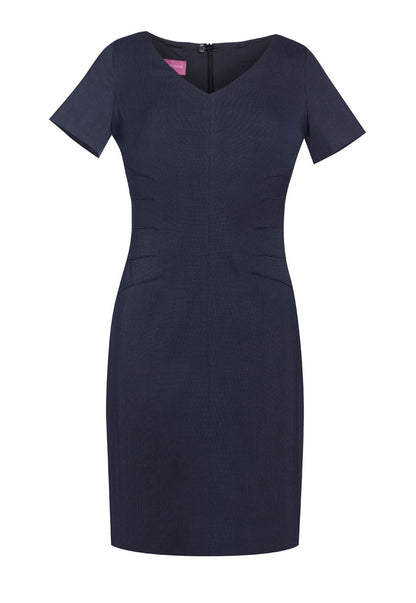 Portia Dress - Navy P/Dot