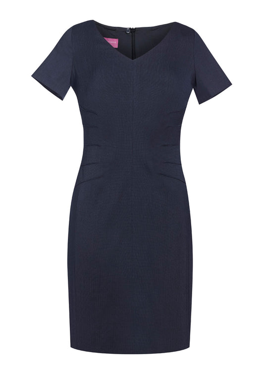 Portia Dress - Navy P/Dot