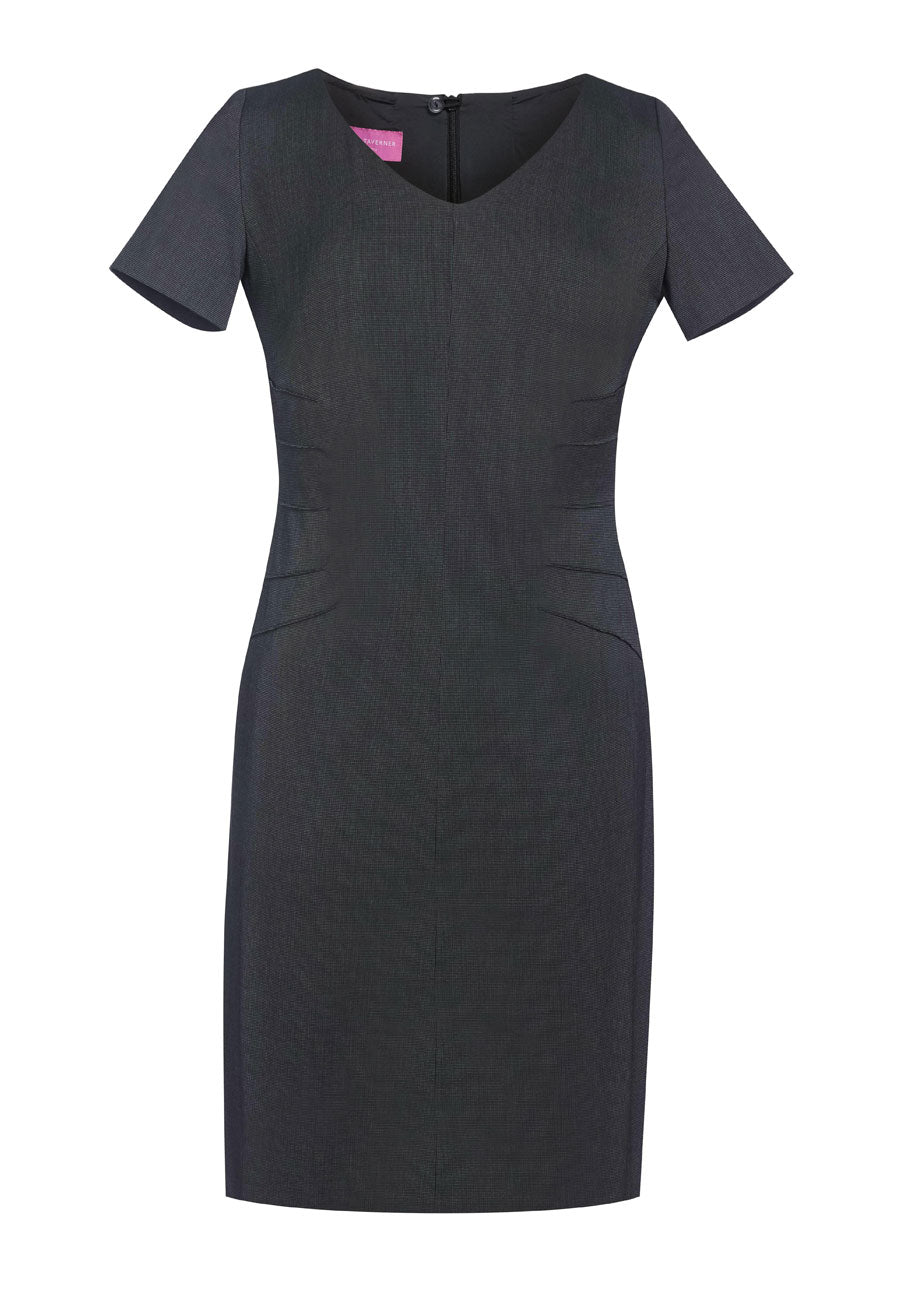 portia dress - char/pdot