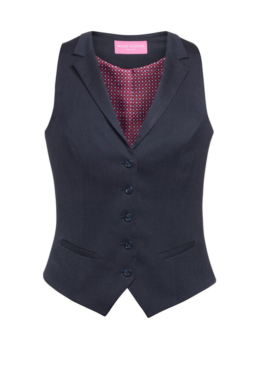 Larissa Waistcoat - Navy P/Dot