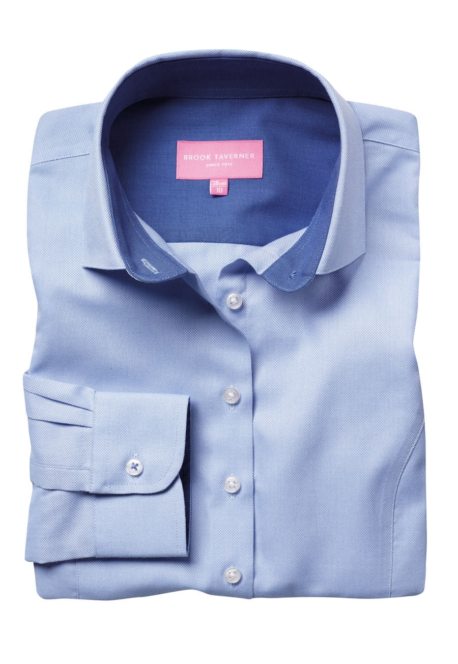 aspen ladies' l/s blouse - sky