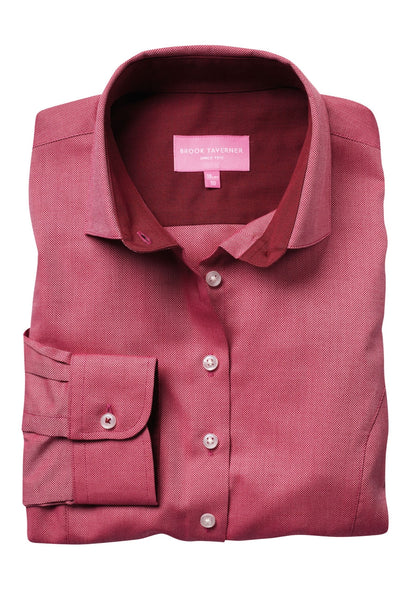 Aspen Ladies' L/S Blouse - Red