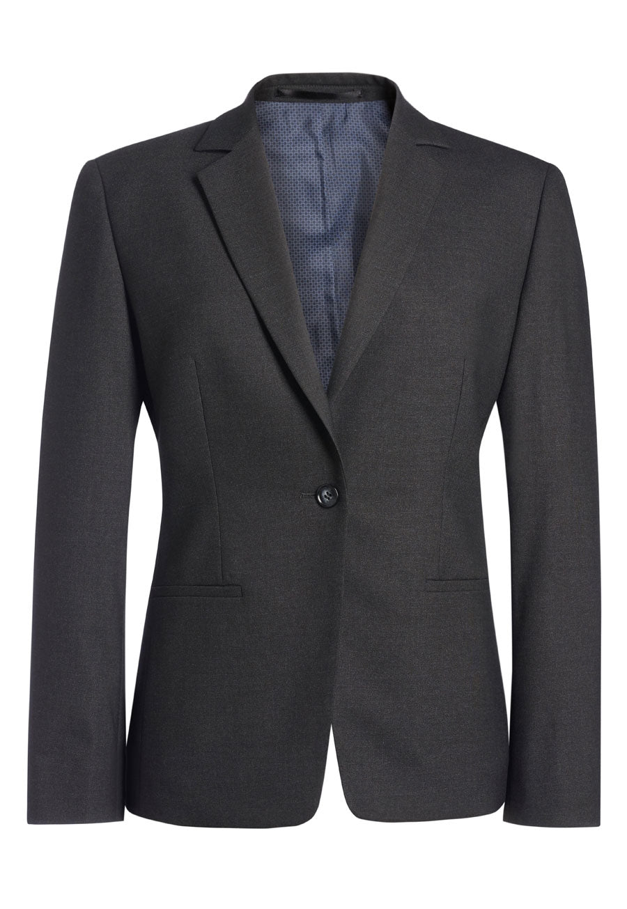 cannes tailored fit jacket - charcoal