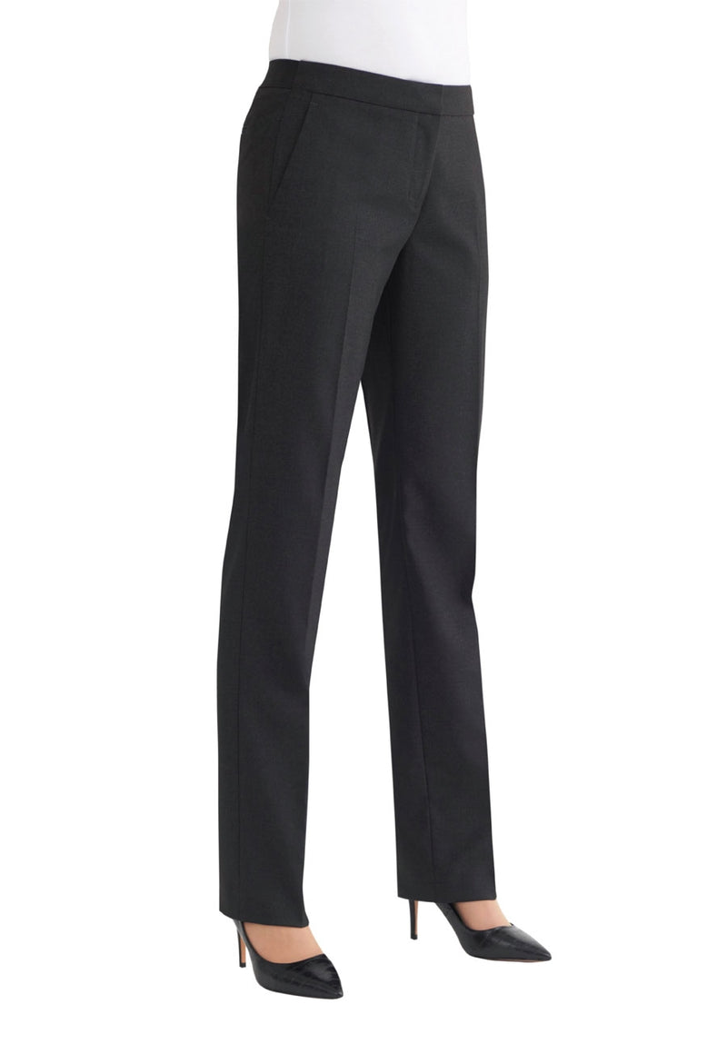 Reims Straight Leg Trouser - Charcoal