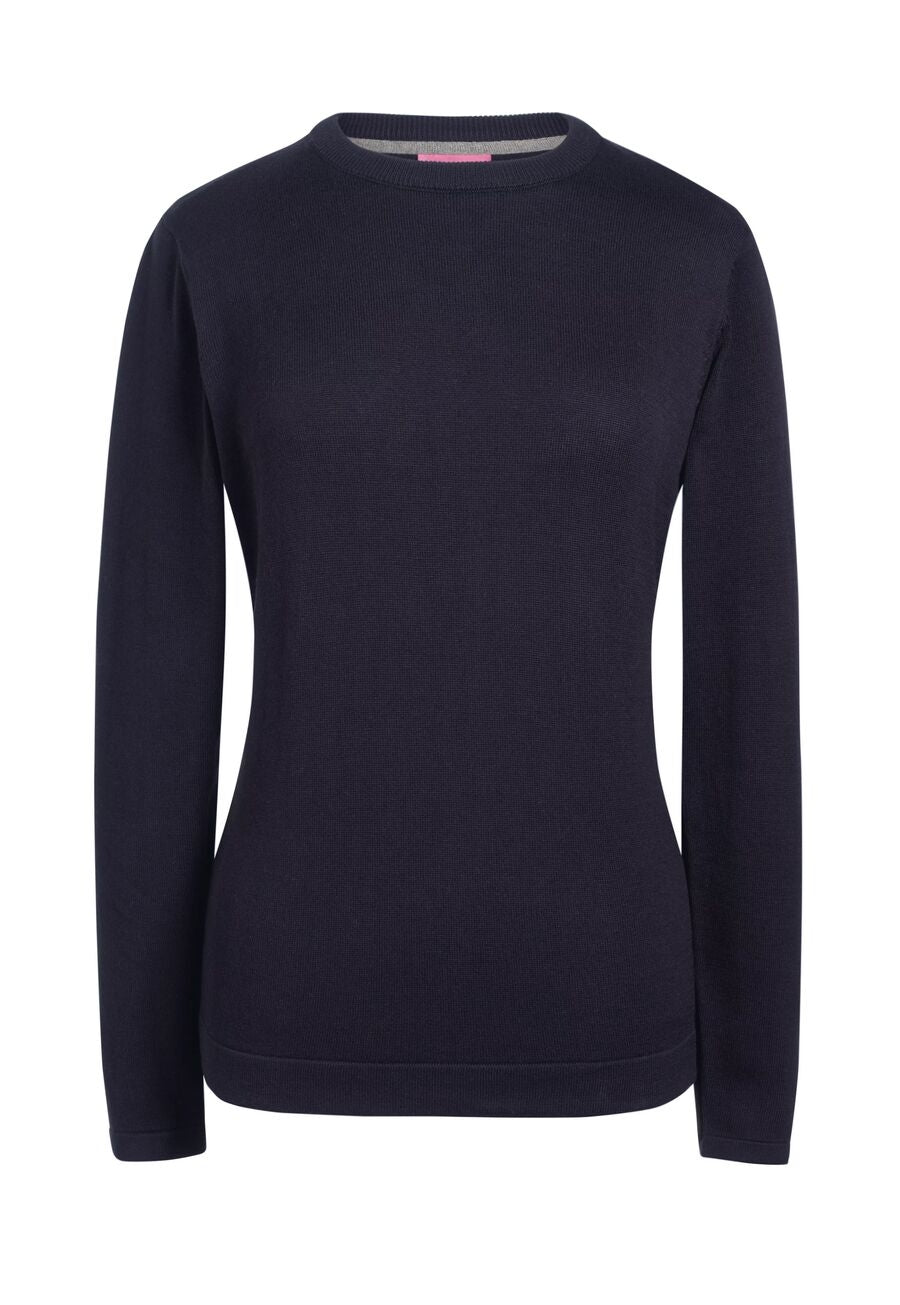 Helena Crew Neck Jumper - Navy