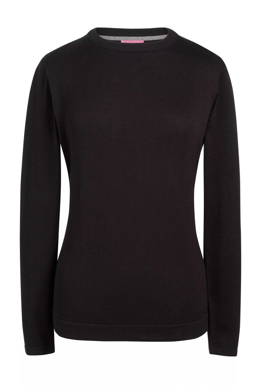 helena crew neck jumper - black