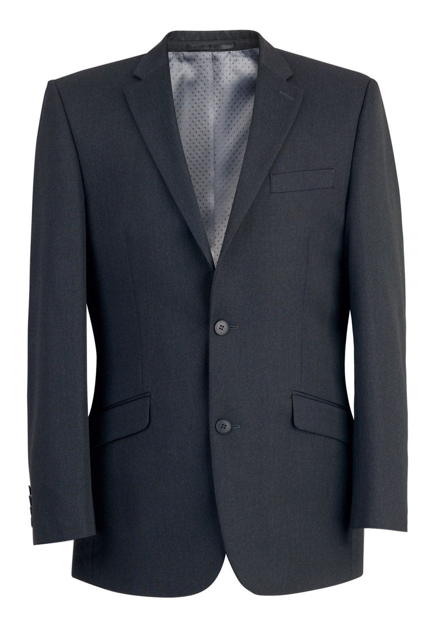 zeus tailored fit jacket - charcoal