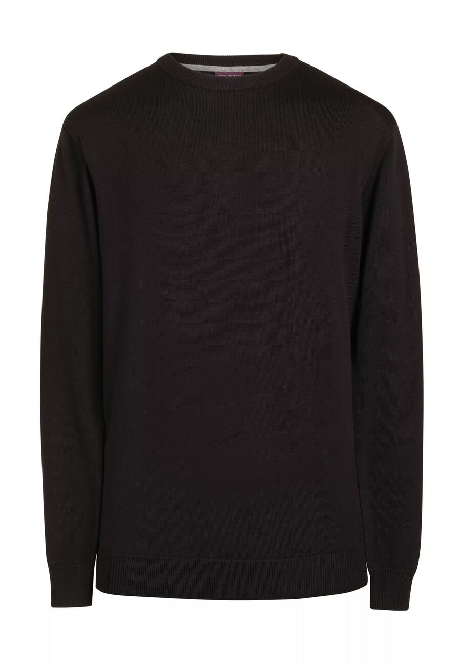jackson crew neck jumper - black