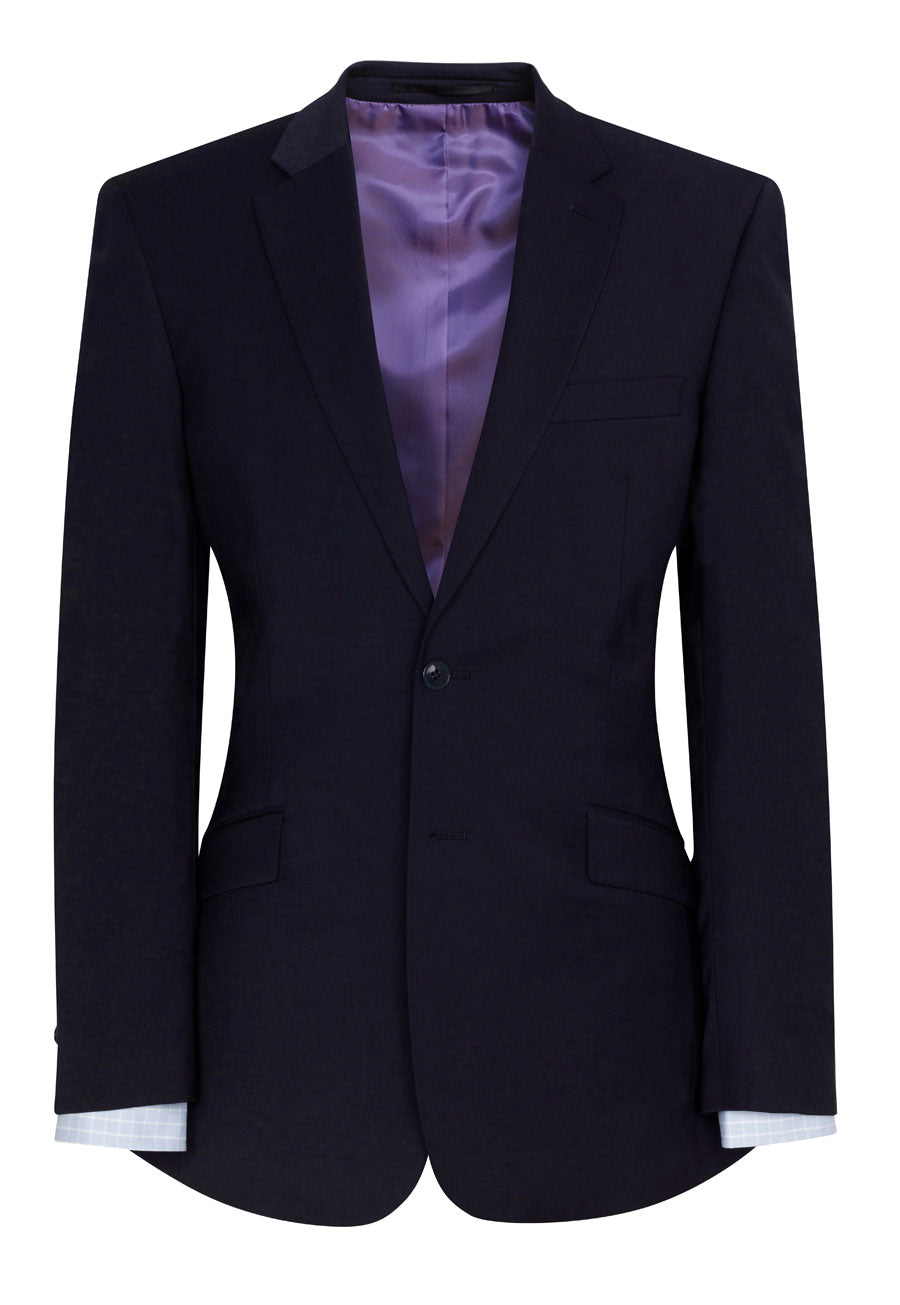 avalino tailored fit jacket - navy plain