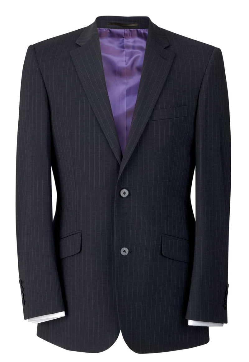 Avalino Tailored Fit Jacket - Char p/str