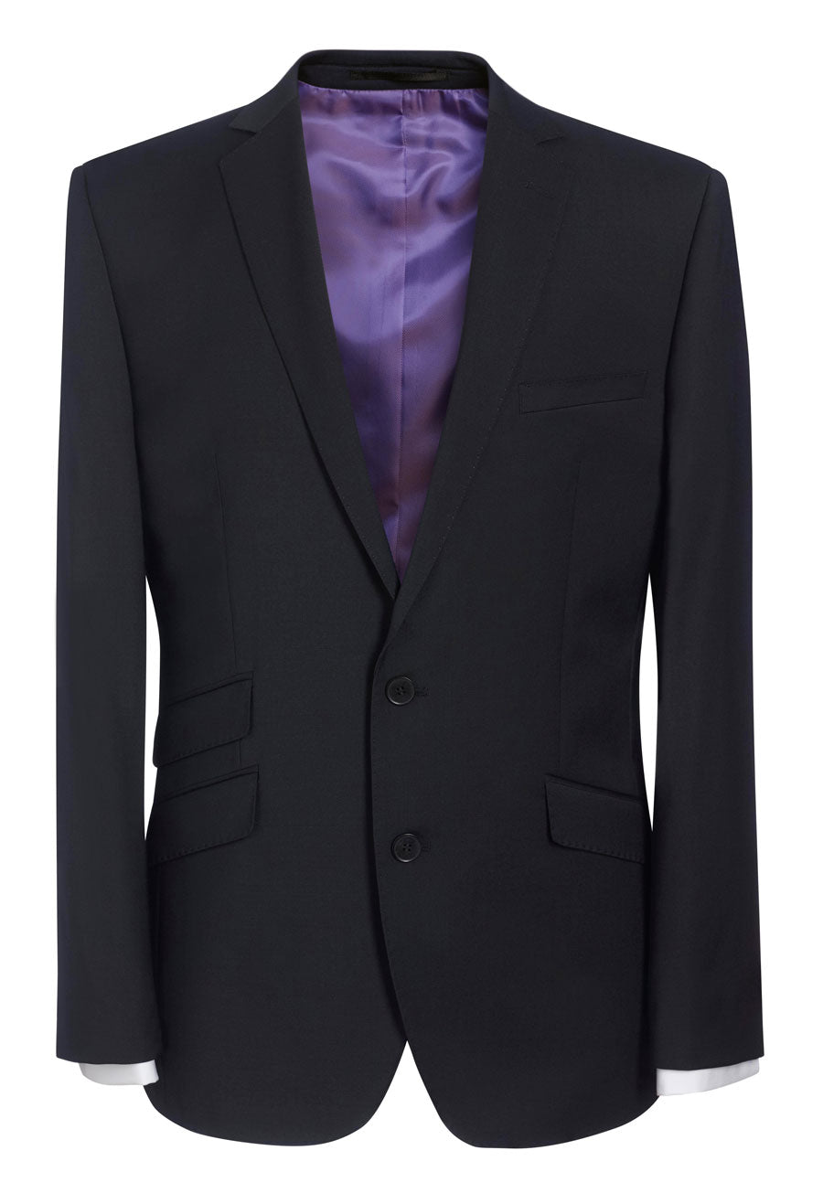cassino slim fit jacket - black