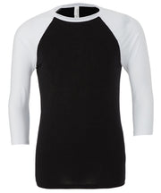 Unisex triblend ¾ sleeve baseball t-shirt