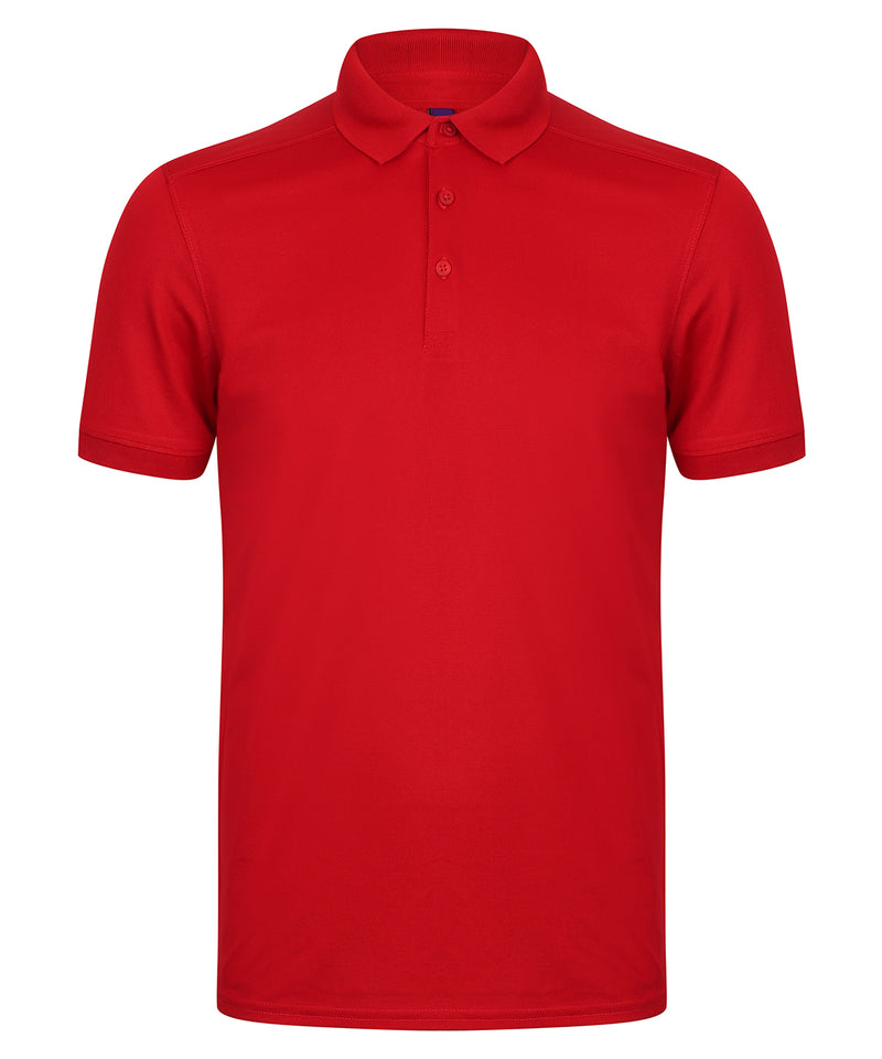 Stretch polo shirt with wicking finish (slim fit)