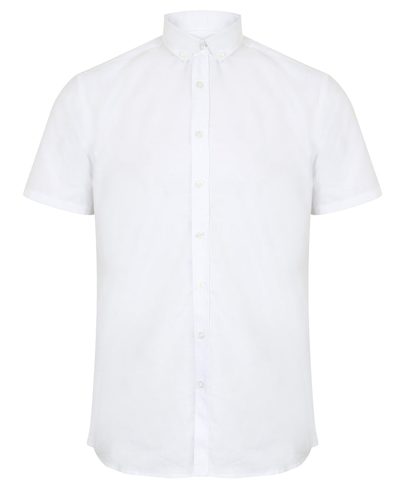 Modern short sleeve Oxford shirt