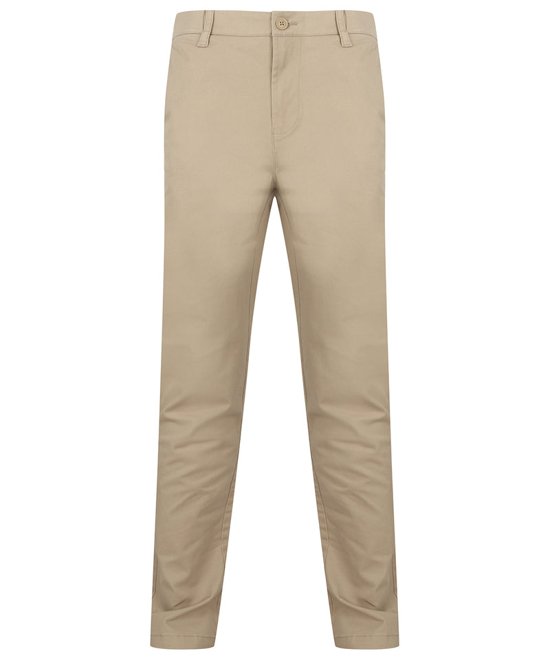 Stretch chinos with flex waistband 