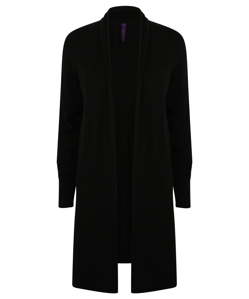 Women's longline open cardigan
