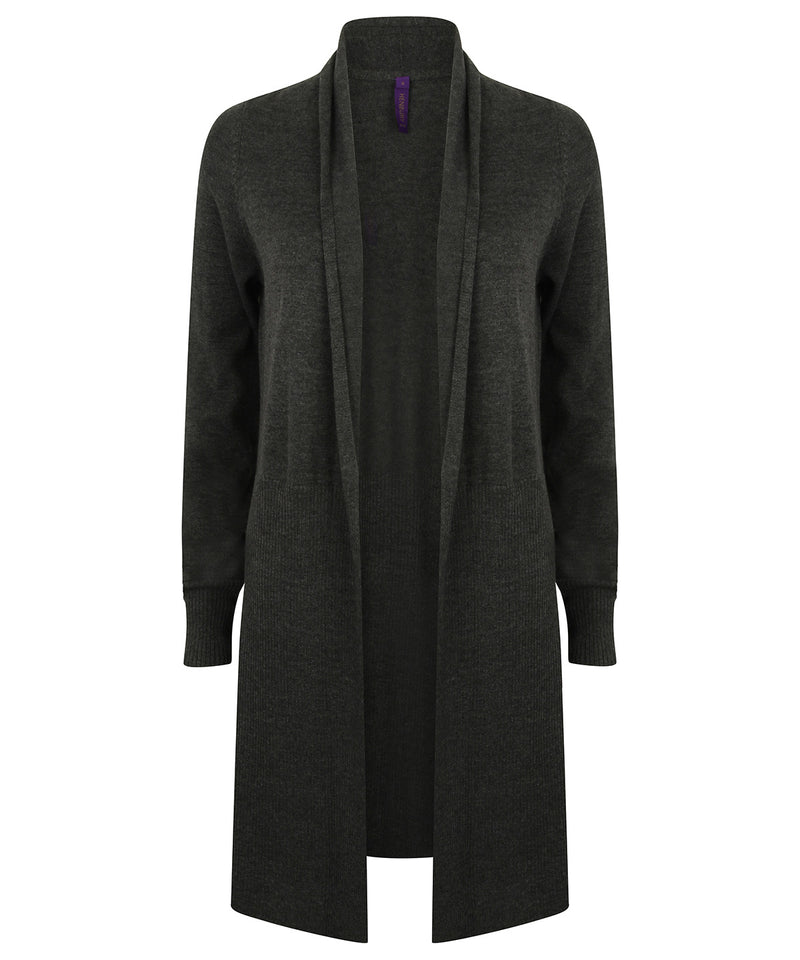 Women's longline open cardigan