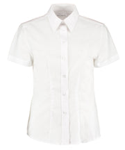Women's workplace Oxford blouse short-sleeved (tailored fit)