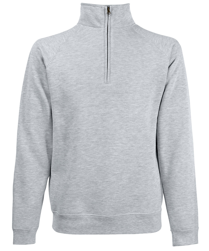 Premium 70/30 zip-neck sweatshirt