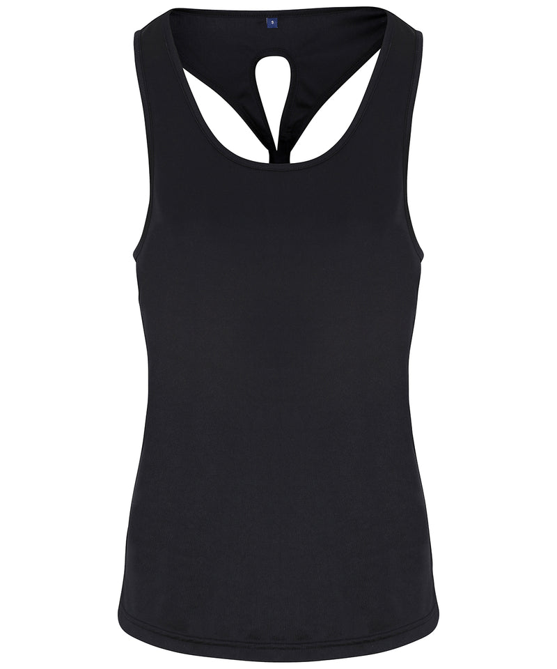 Women's TriDri® yoga knot vest 