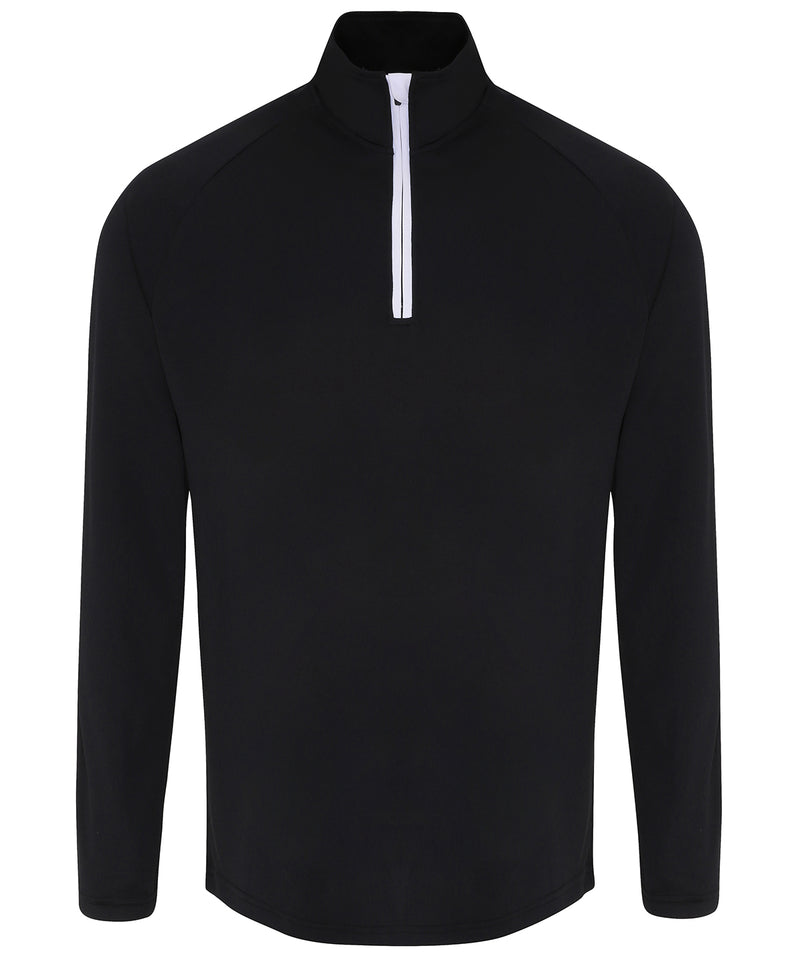 Men's TriDri® long sleeve performance ¼ zip top 