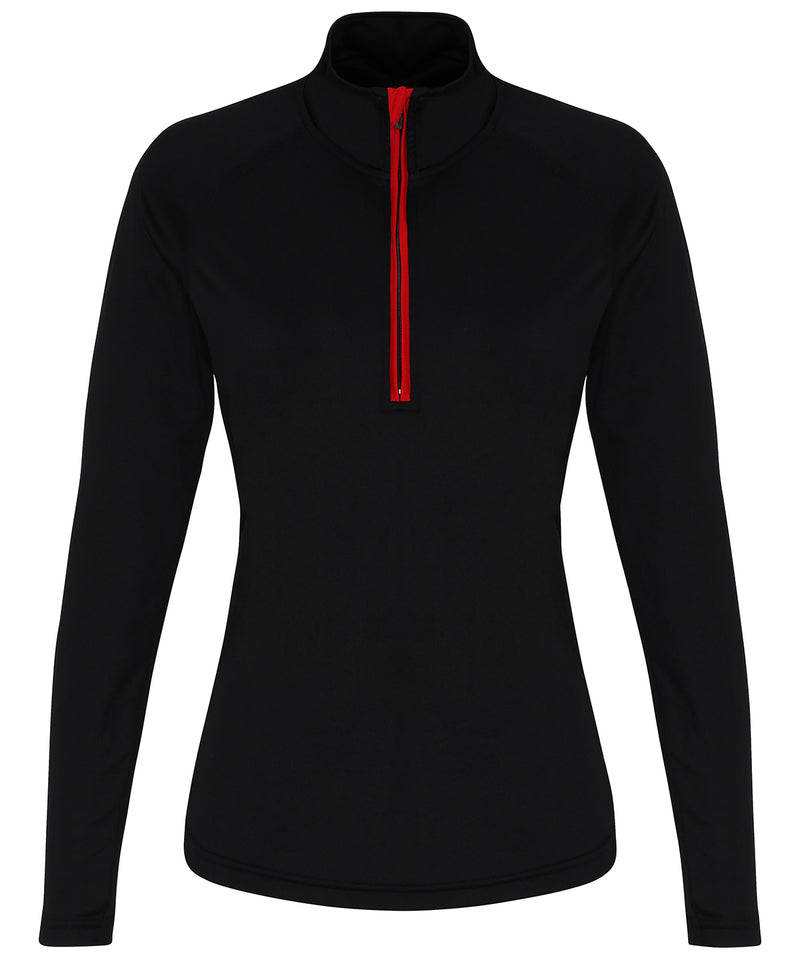 Women's TriDri® long sleeve performance ¼ zip