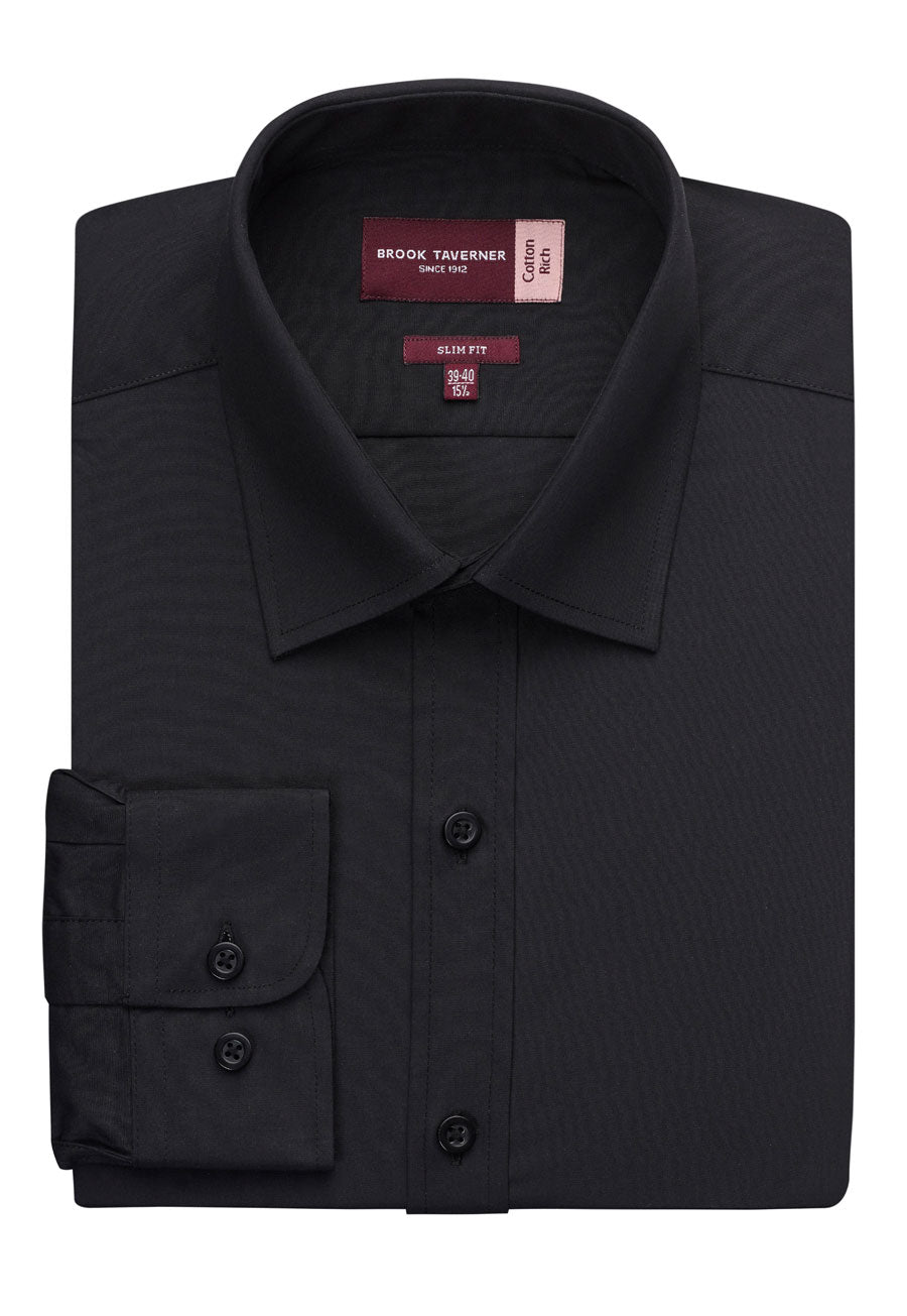 alba men's l/s shirt - black