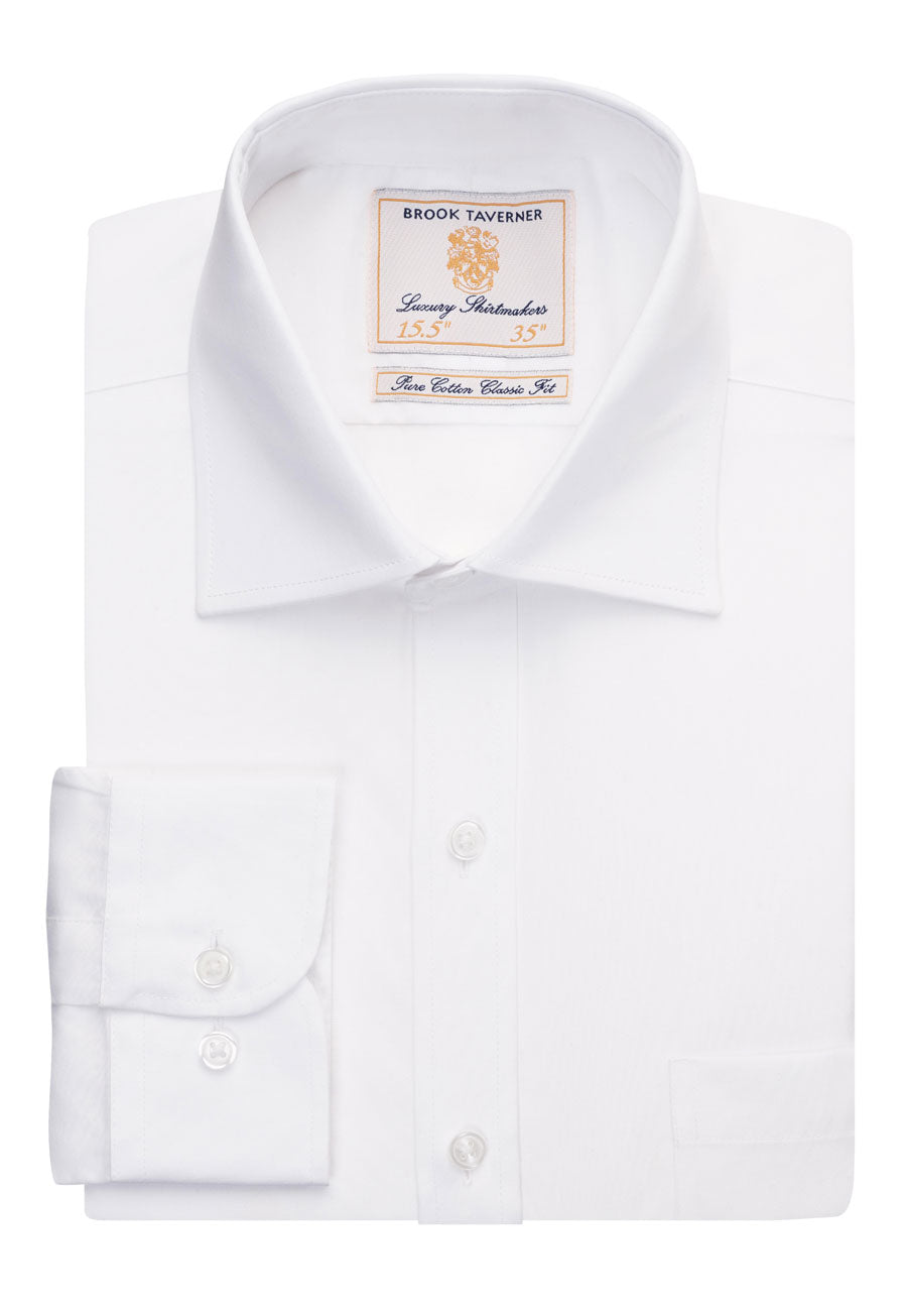 cheadle men's l/s shirt - white pop