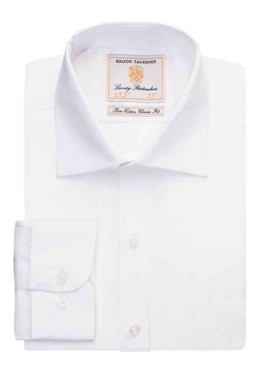 Cheadle Men's L/S Shirt - White Pop