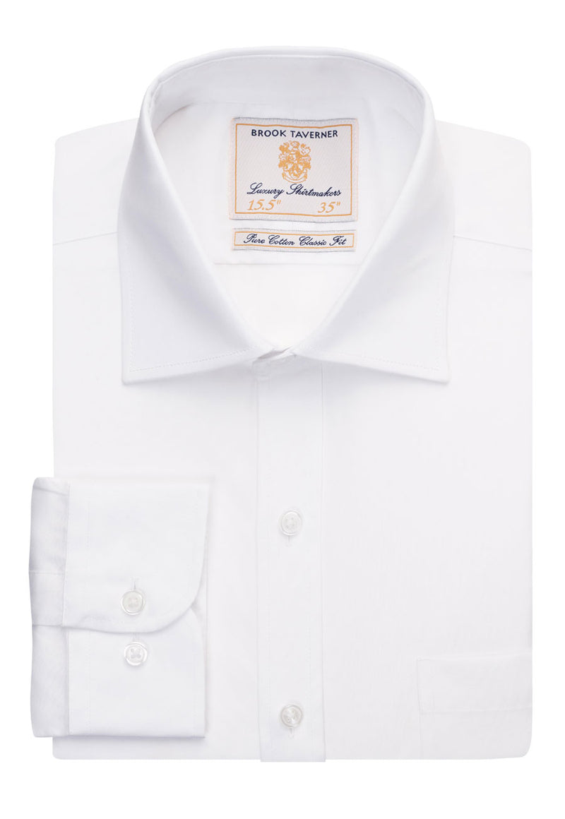 Cheadle single cuff shirt - White Pop