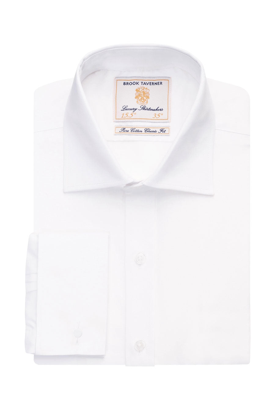 Chester Men's L/S Shirt - White Pop