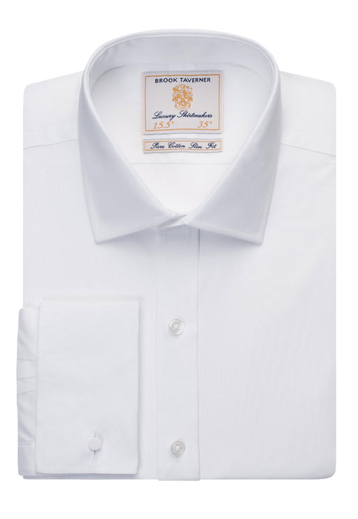 Chelford Men's L/S Shirt - Wht Poplin