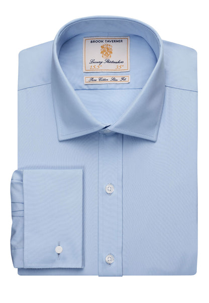 Chelford Men's L/S Shirt - Blue Popln