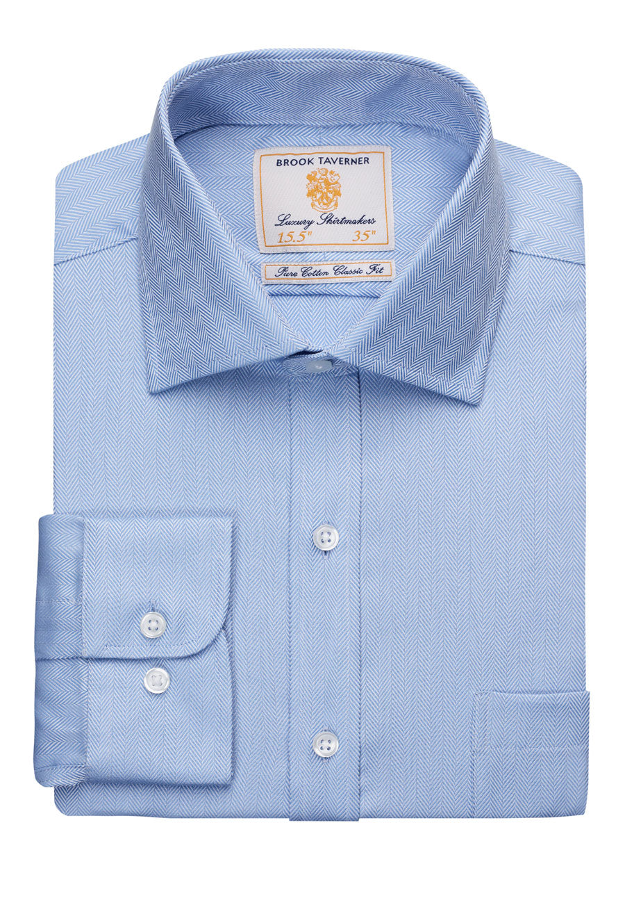 altare single cuff shirt - blue h/b
