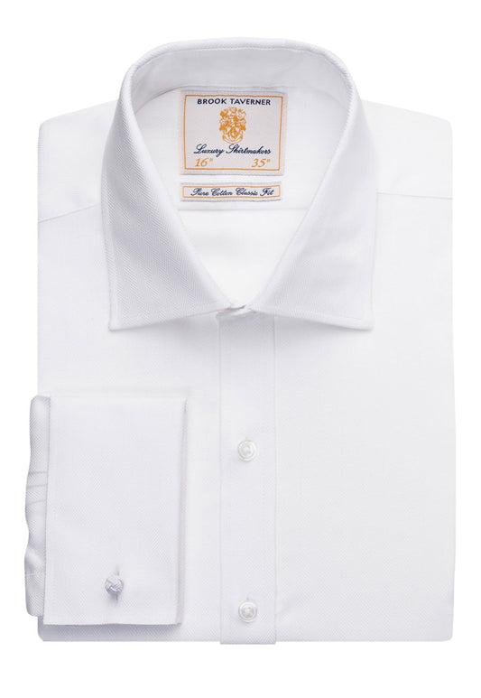 Andora Men's L/S Shirt - White H/B