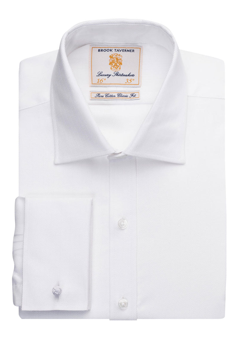 Andora Men's L/S Shirt - White H/B