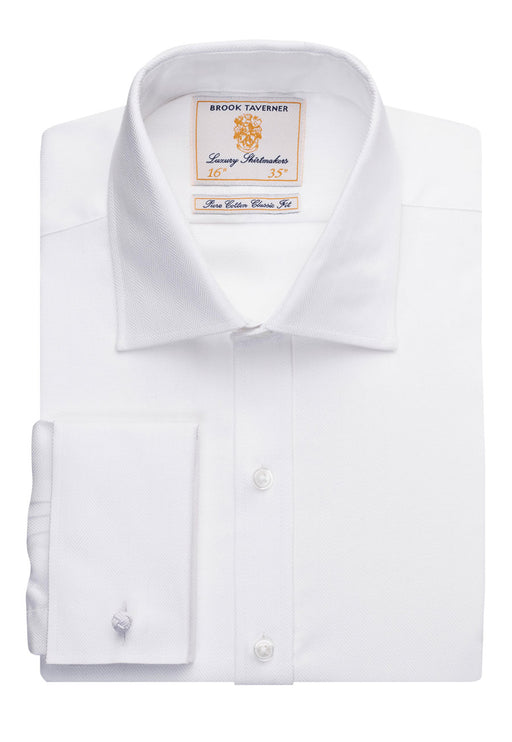 Andora Men's L/S Shirt - White H/B